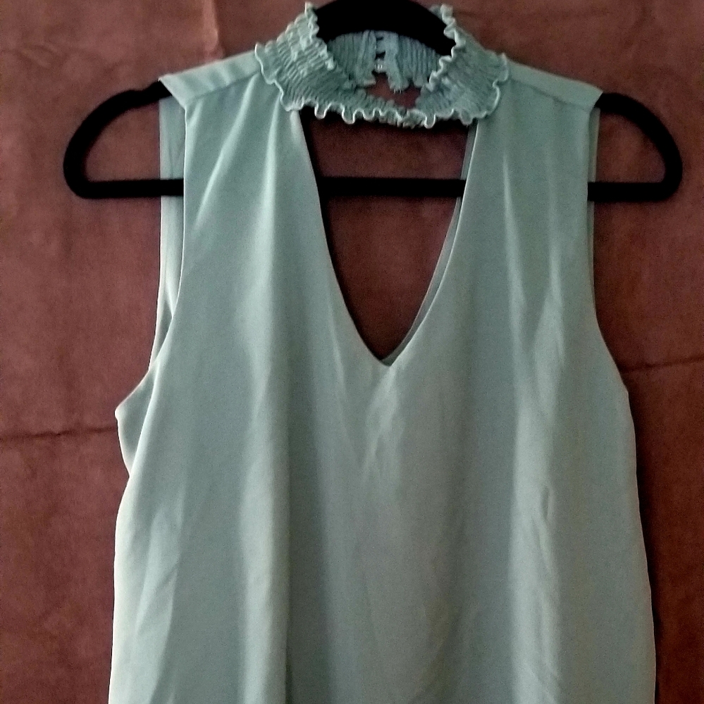 Hollywould Olive Green Short Sleeved Blouse